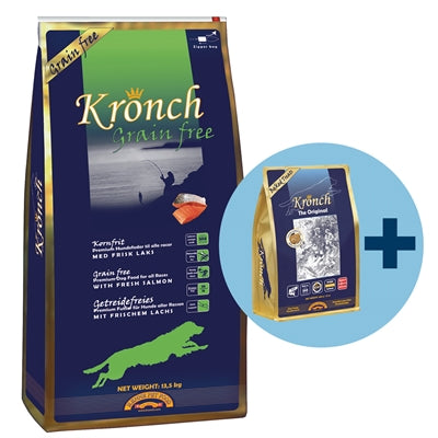 Kronch Erwachsener Getreide -frei mit kostenloser Kronch 100% Lachs -Snacks