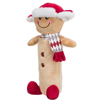 Trixie Xmas Gingerkoekman con una botella de lujos