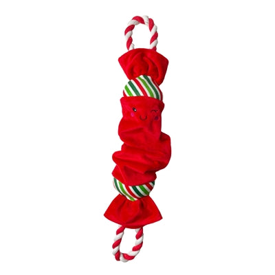 Happy Pet Top n Tail Rope Weihnachtscracker rot