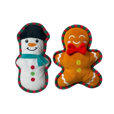 Šťastný mazlíček Squeaky Snowman a Gingerkoekman