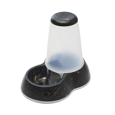 Savic Voerdispencer Loop Marble Black Gold