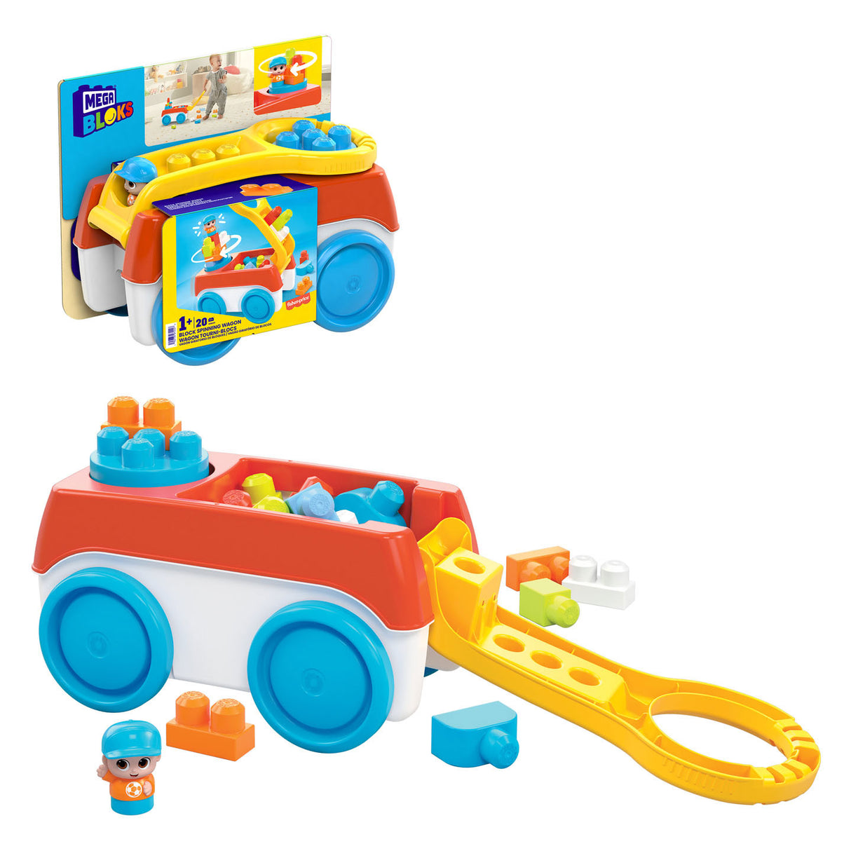 Mega bloks blok spřádání Bolderar s stavebními bloky