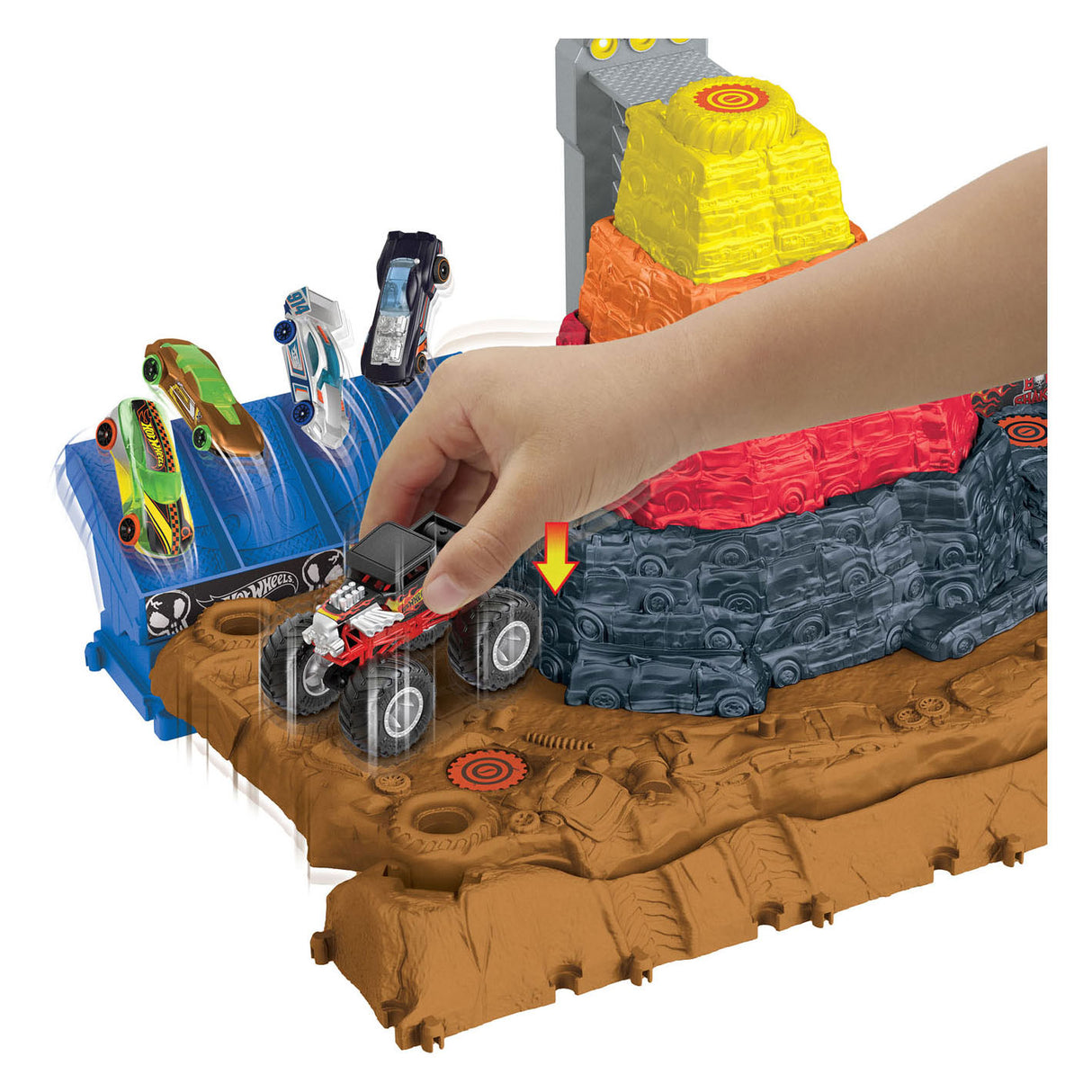 Hot Wheels Arena Smashers Main Event Bone Shaker's Ultimate Crush Yard