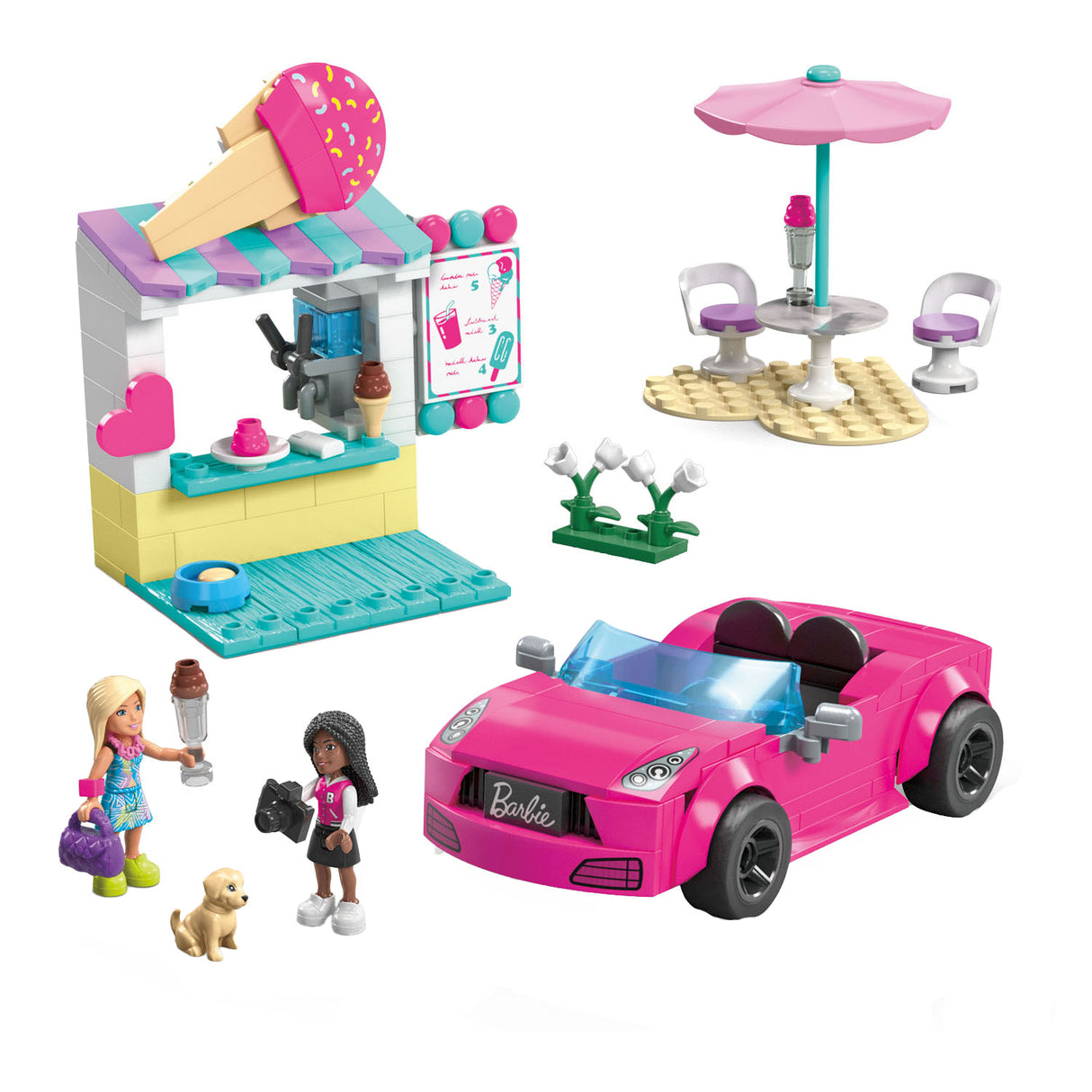 Mattel Mega ice cream stall construction set, 226dlg.