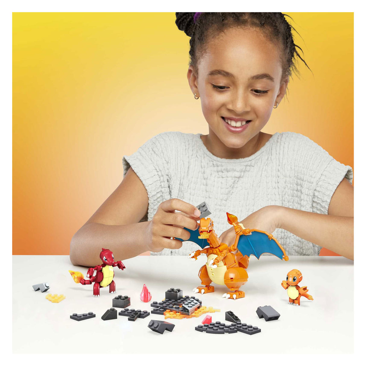 Mattel Mega Construx Bouwset Charmander Evolution