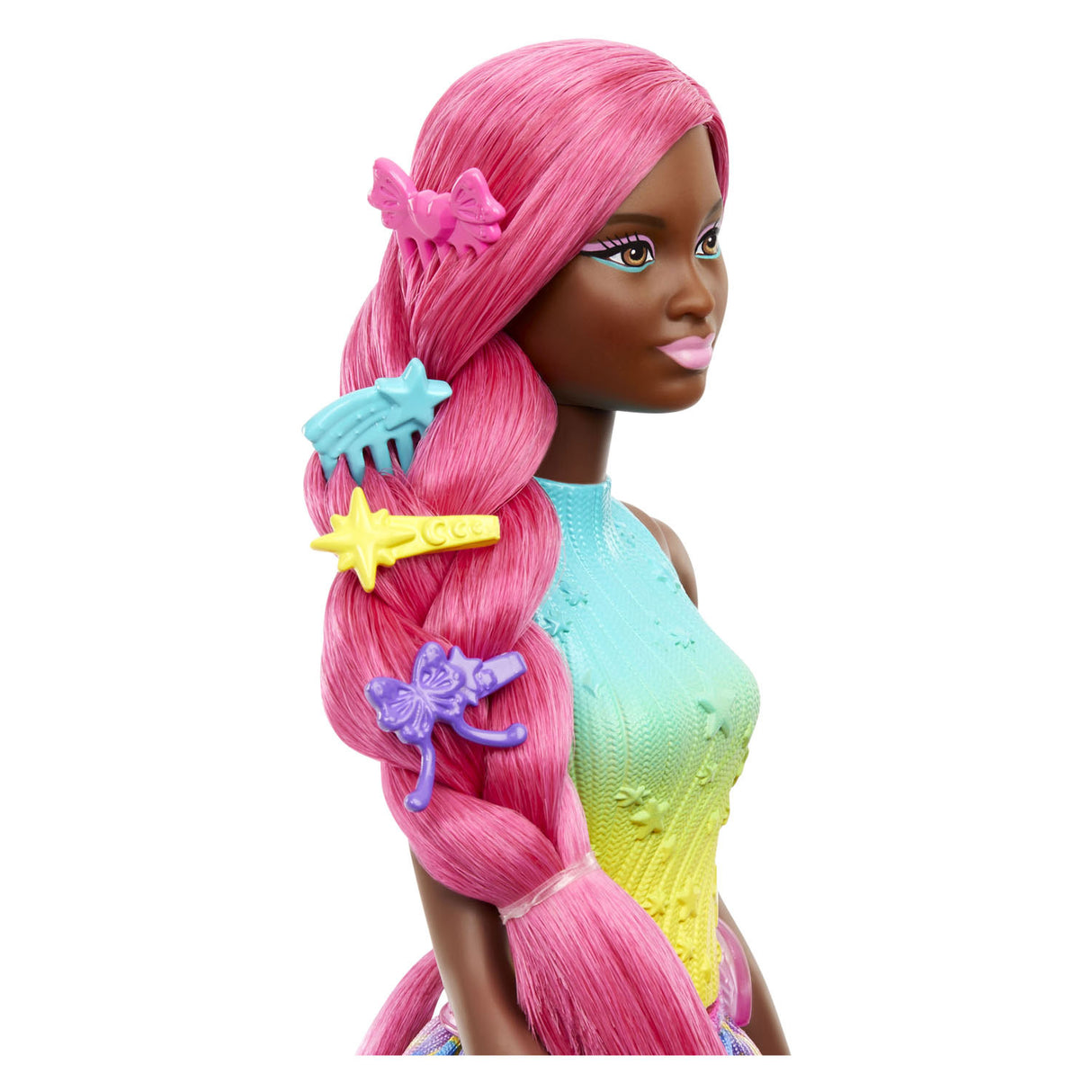 Matbel Moud Popp Mermaid mat laange Hoer rosa
