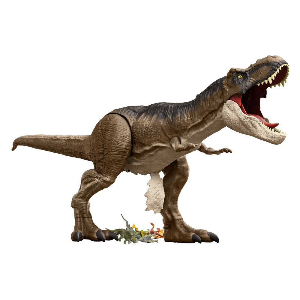 Mattel Jurassic World Dominion Super Colossal T-Rex Dinosaurus gra figurka