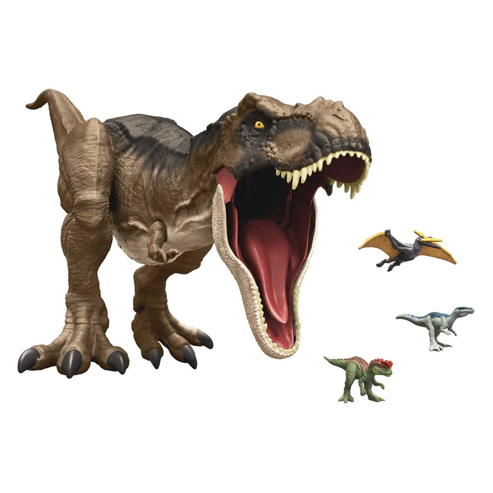 Mattel Jurassic World Dominion Super Colossal T-Rex Dinosaurus gra figurka