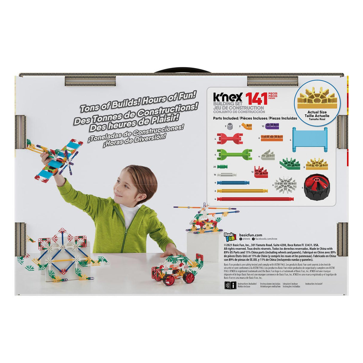 K'Nex Classics začátečník 40 Modely Bouwset, 141DLG.