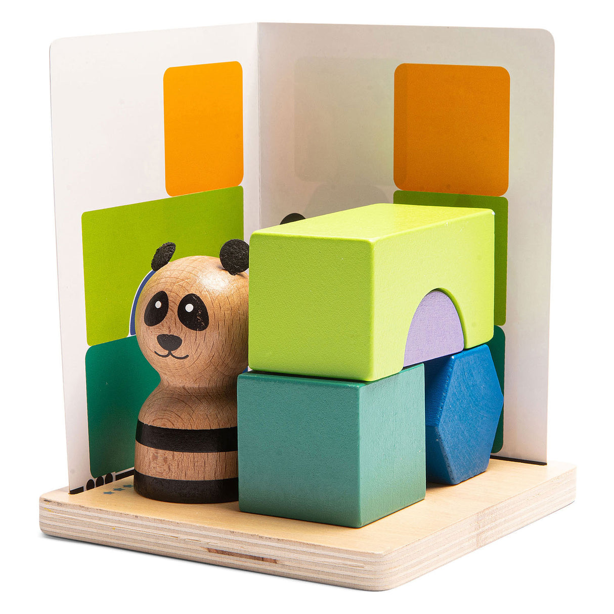 Hračky BS Hračky Panda's Puzzle Wood Forming Game