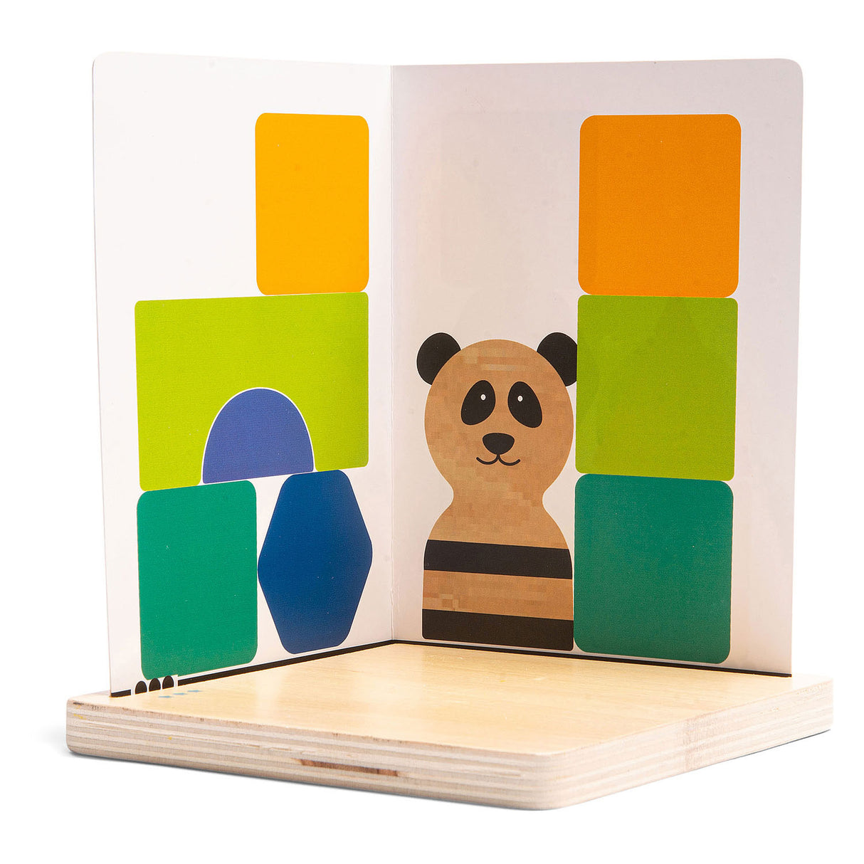 Hračky BS Hračky Panda's Puzzle Wood Forming Game