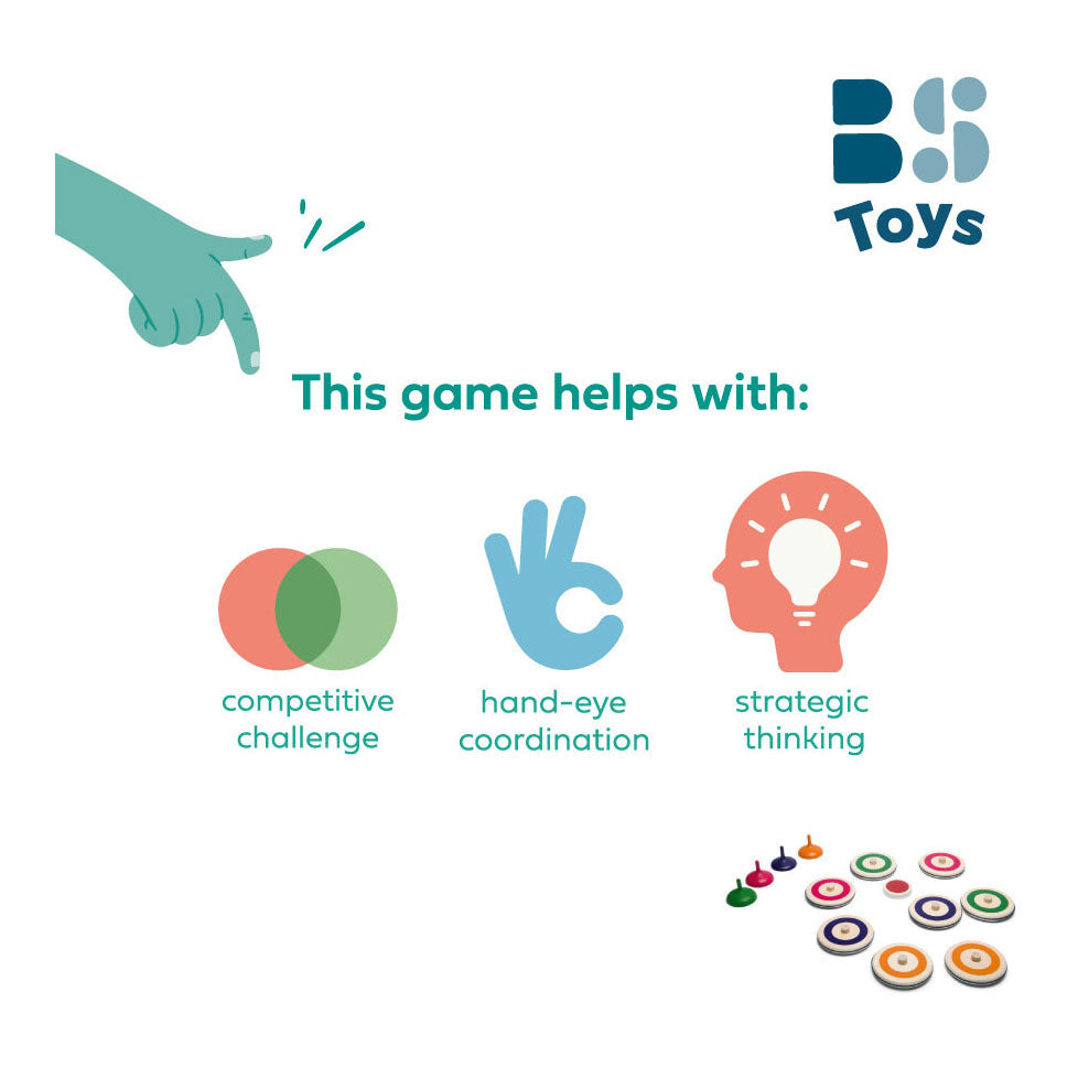 BS Toys Houten Indoor Curling game, 13dlg.