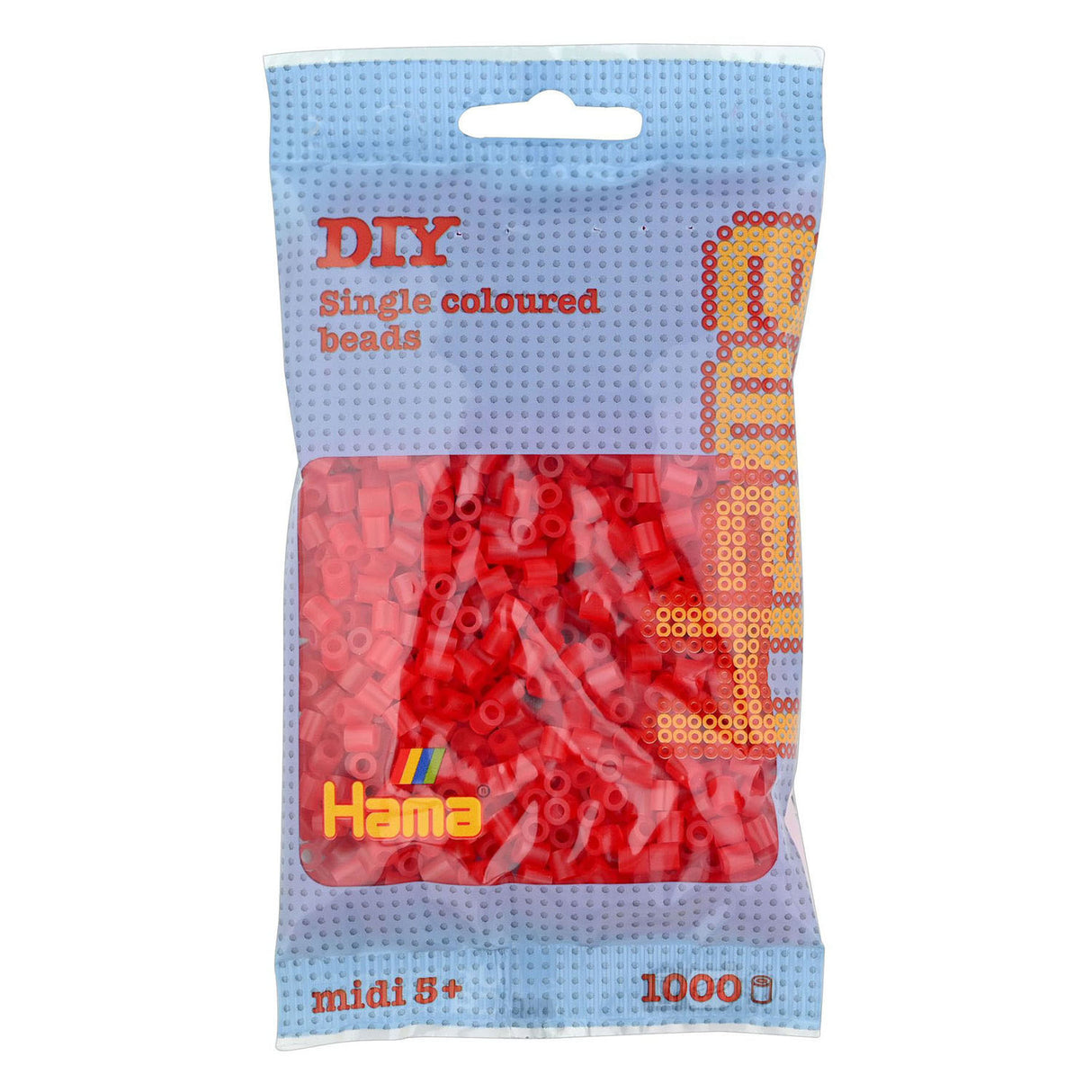 Hama Iron Perlen - Rot transparent (013), 1000st.