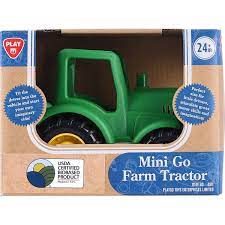 Playgo mini go farm tractor, groene tractor met deze leuke tractor van kun veel plezier maken.
