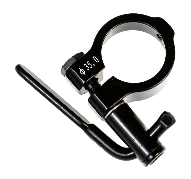 GaZelle Sëtz Pap Clamp mat Fixéierungsraschung an Hiewel 35.2010 Schwaarz