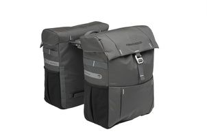 Ny looxs vigo dobbelt - dobbelt cykelpose - unisex - sporty design - sort grå