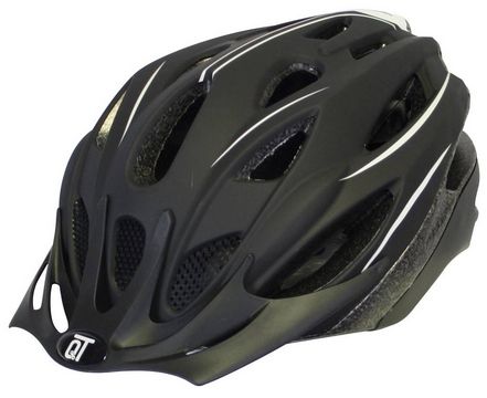 cykelhjelm sikring unisex matt sort hvid størrelse m