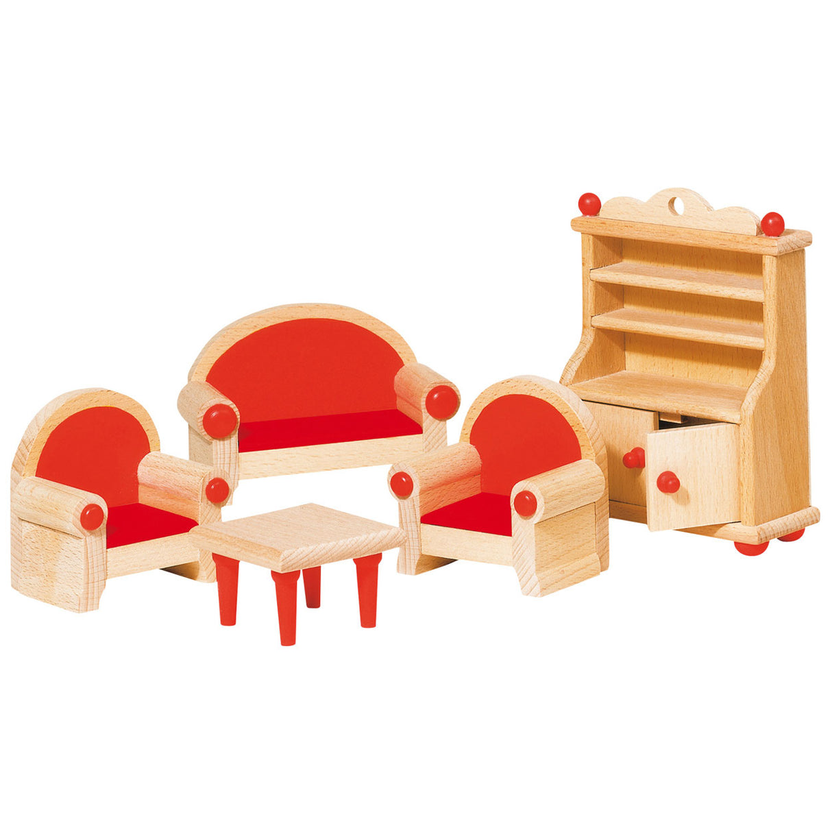 Goki Dollhouse Pohištvo dnevna soba, 5dlg.