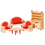 Goki Dollhouse Pohištvo dnevna soba, 5dlg.