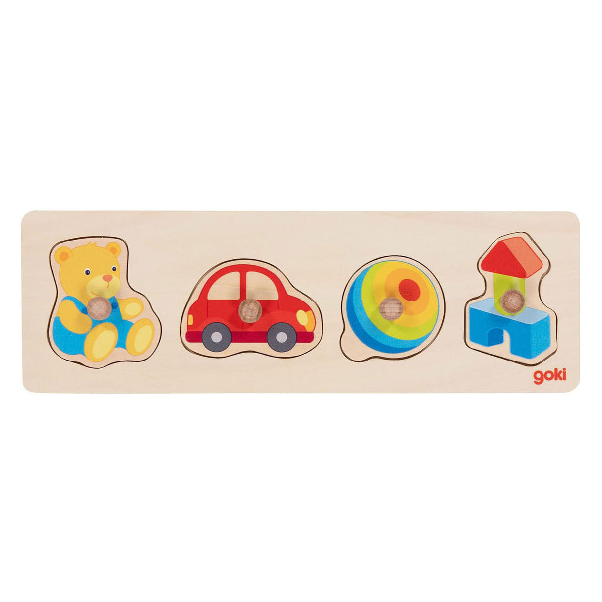Goki Wooden Nick Puzzle My Toys, 4 ..