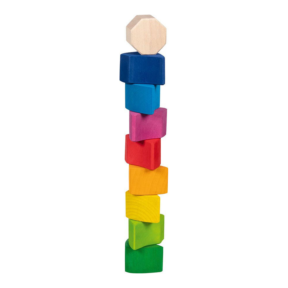 Goki wooden puzzle and building blocks cheerful snail Pauline, 10dlg.