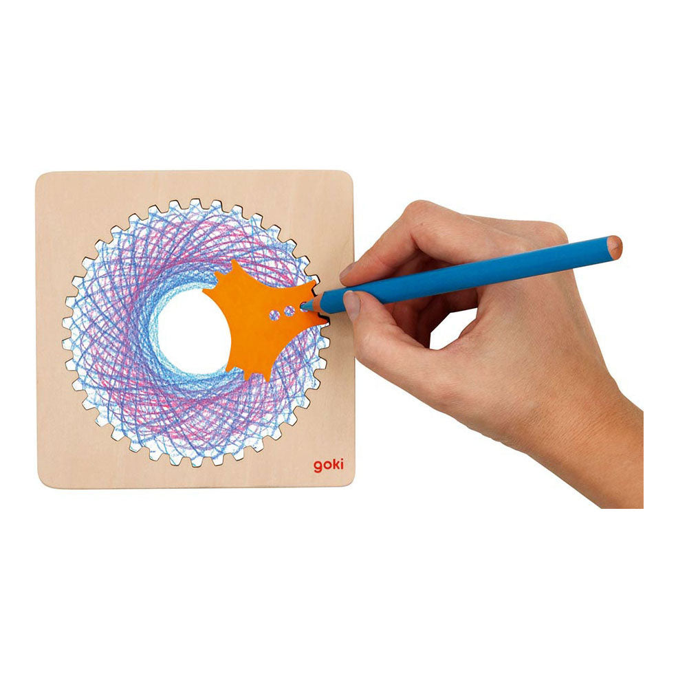 Spirografo Goki in legno CEAT set, 6dlg.