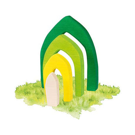 Goki Wooden stavební bloky čtyři roční období, 25DLG.