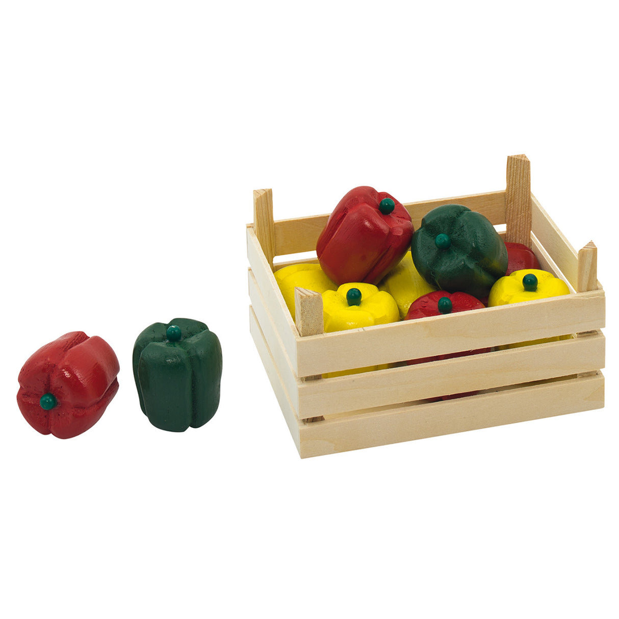 Goki Pimientos de madera en Coffin, 10dlg.