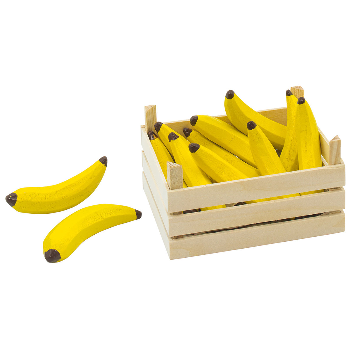 Goki wooden bananas in coffin, 10dlg.