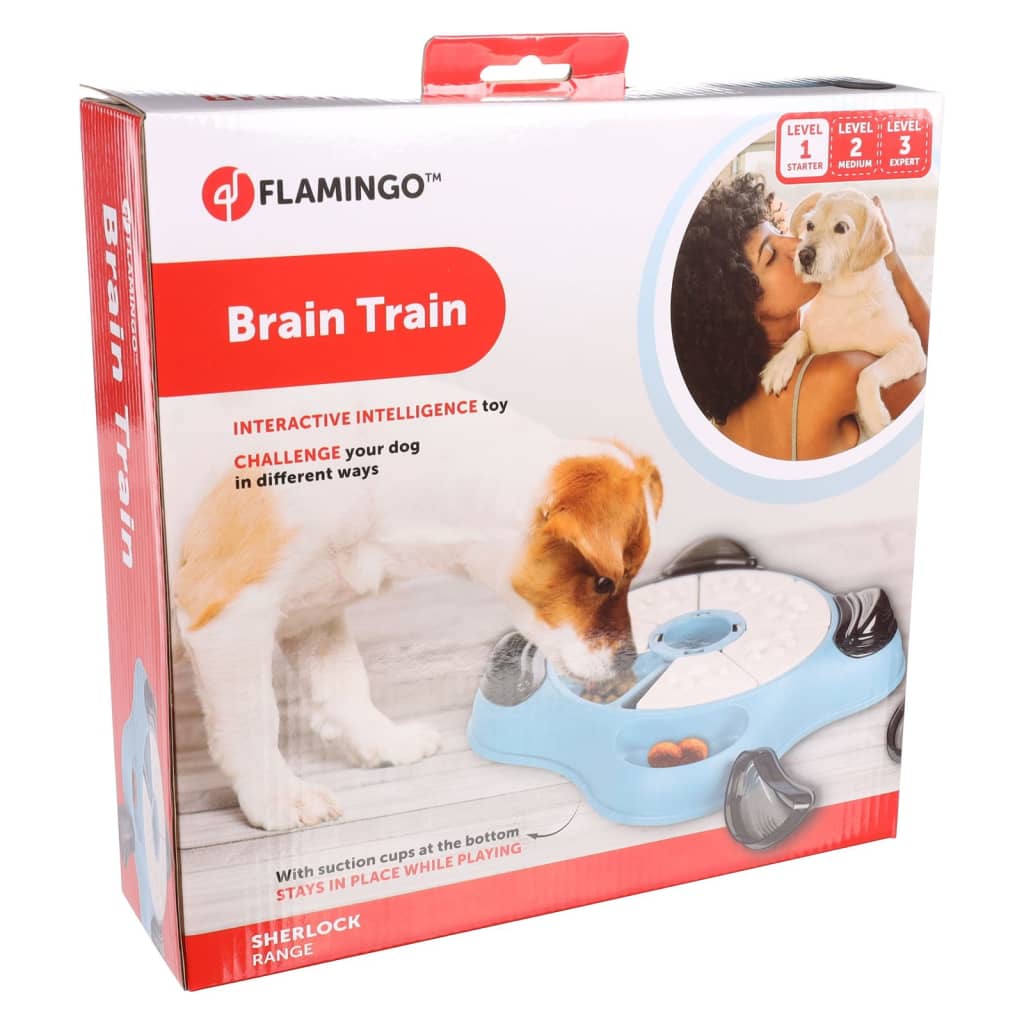 Flamingo Dog Toys Brain Cracker Sherlock 28.8x28.8x8.6 cm