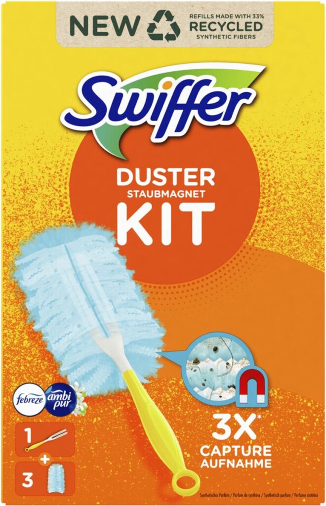 SWIFERS DUSTER DREAT STUFF STUPS STARTER KIT + 3 Refillings Ferbersing