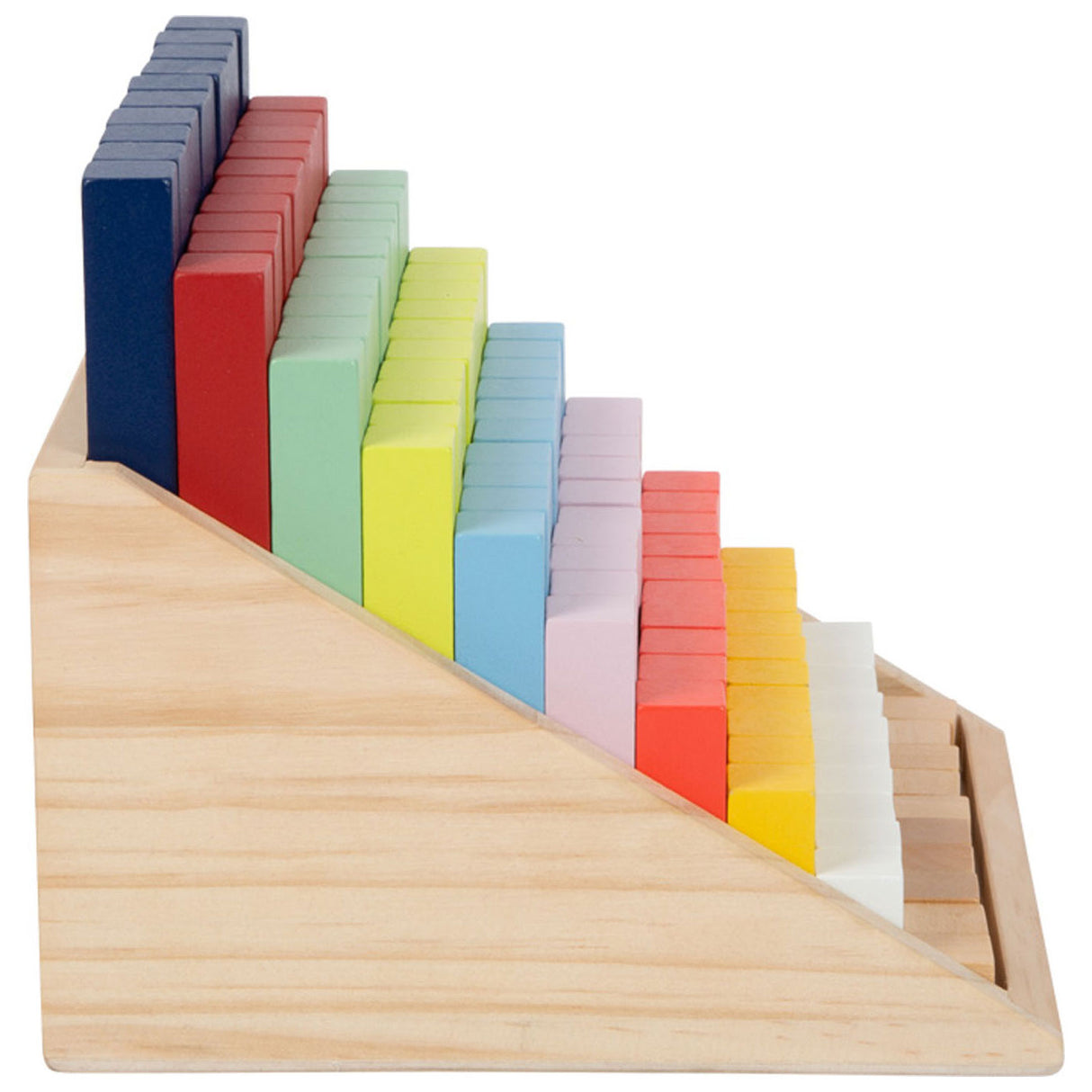 Small foot - wooden calculation blocks in box, 100dlg.