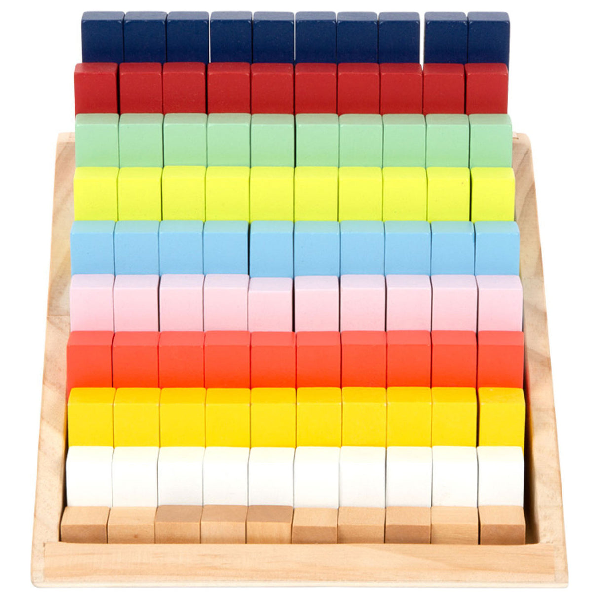 Small foot - wooden calculation blocks in box, 100dlg.