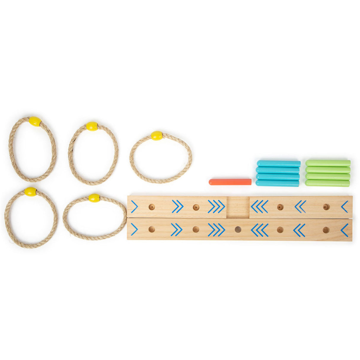 Piccole piede - gioco di anelli di legno attivo