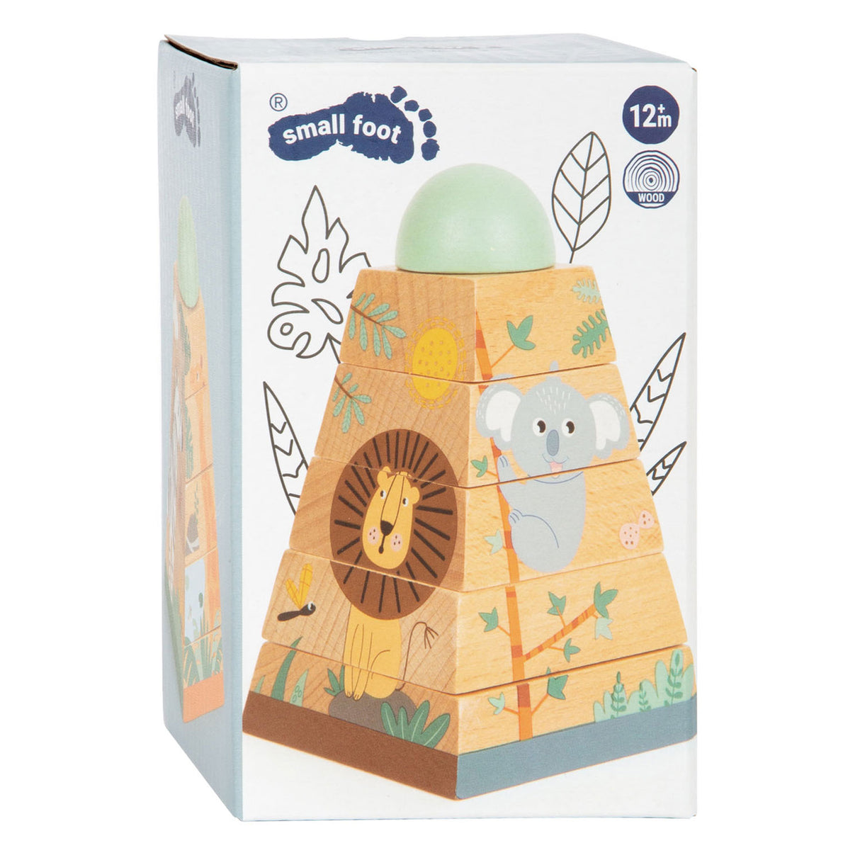 Kleng Fouss stacking Tower Safari, 6Dlg.