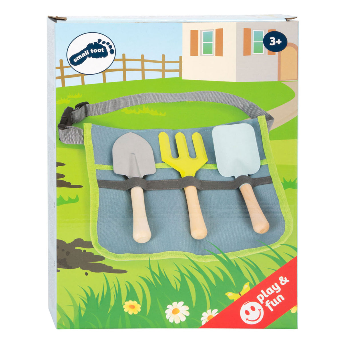 Piccole piede - borsa a tracolla con utensili da giardino, 4dlg.
