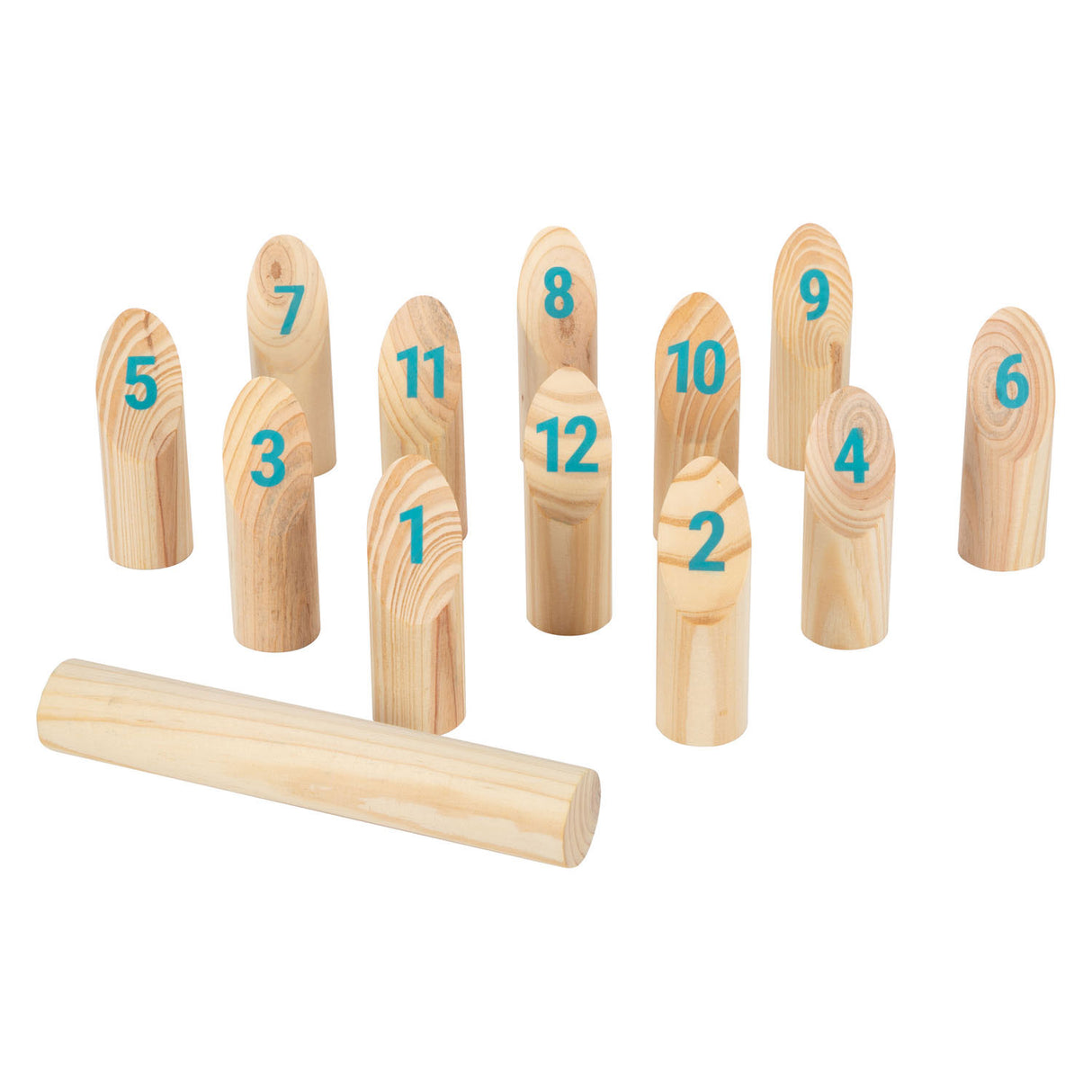 Small Foot - Wooden Kubb with songs throwing game in bag, 13dlg.