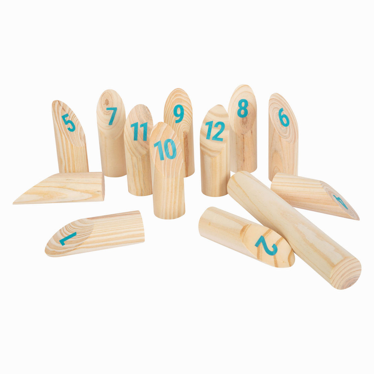 Small Foot - Wooden Kubb with songs throwing game in bag, 13dlg.