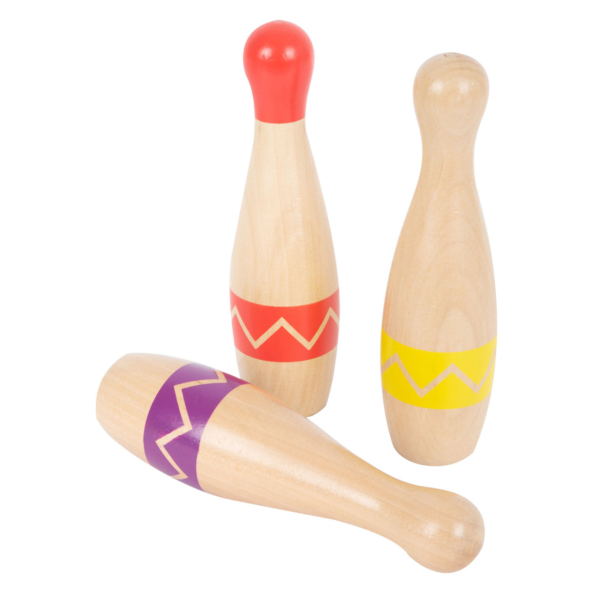Small Foot - wooden cone game with zigzag pattern, 11dlg.