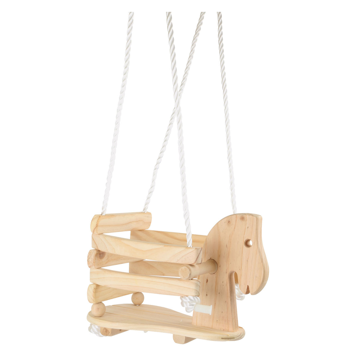 Piccolo piede - swing a cavallo di legno, 140 cm