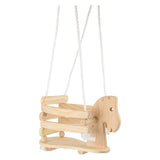Piccolo piede - swing a cavallo di legno, 140 cm