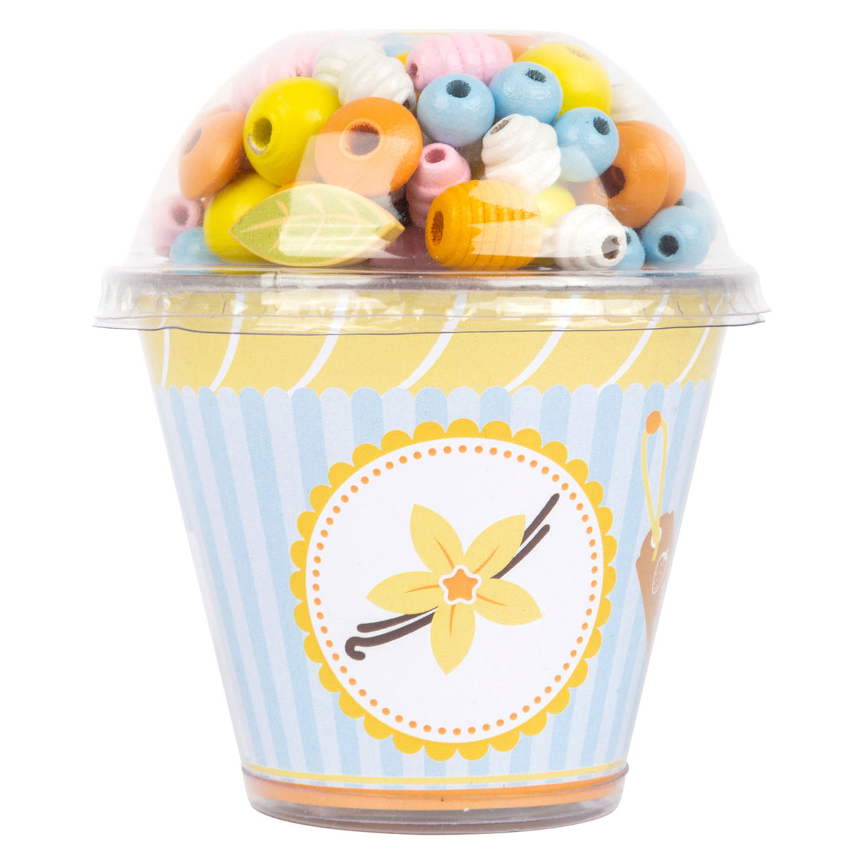Malá noha - Dřevěné korálky šperky Make Cupcake
