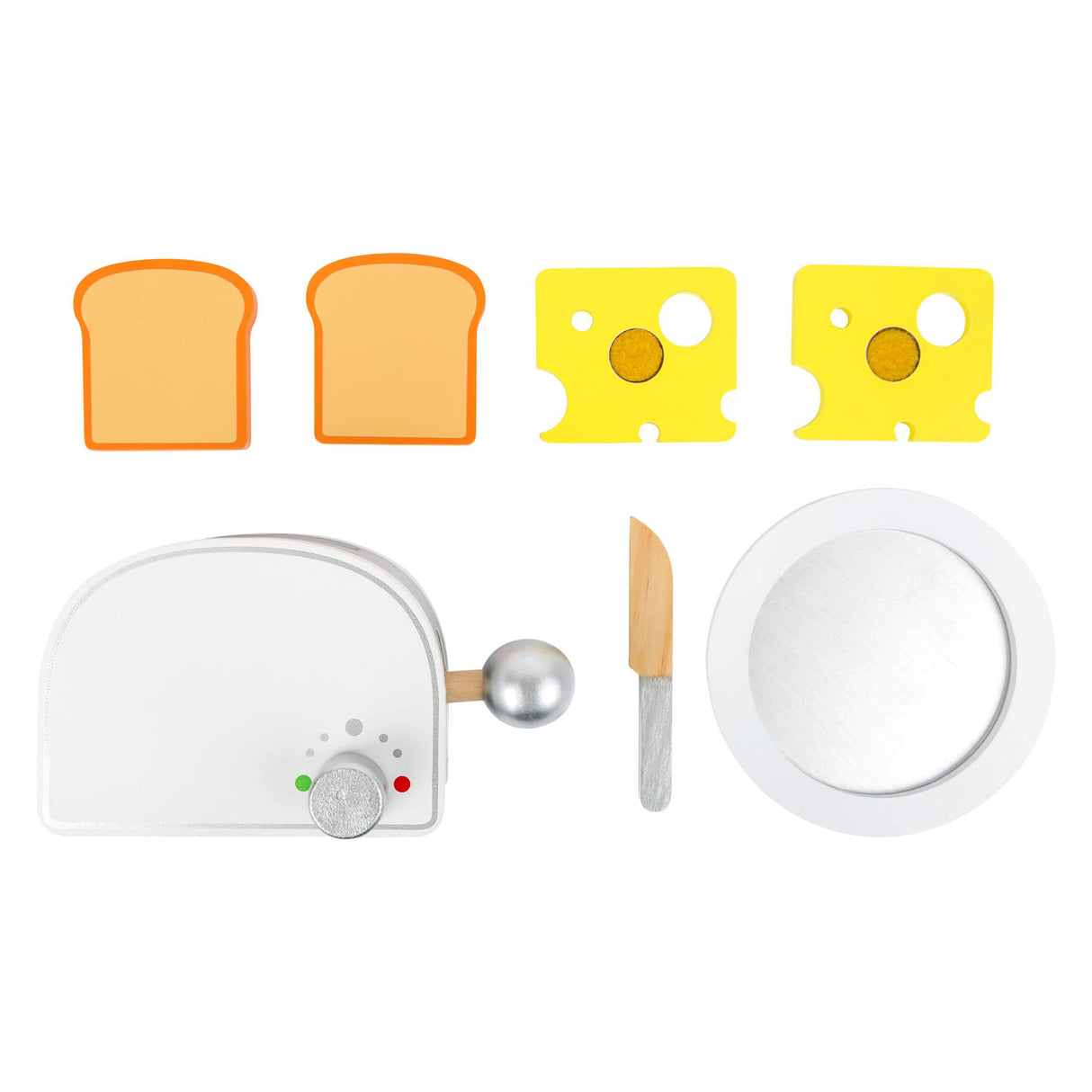 Small foot wooden playets breakfast set with toaster, 7dlg.