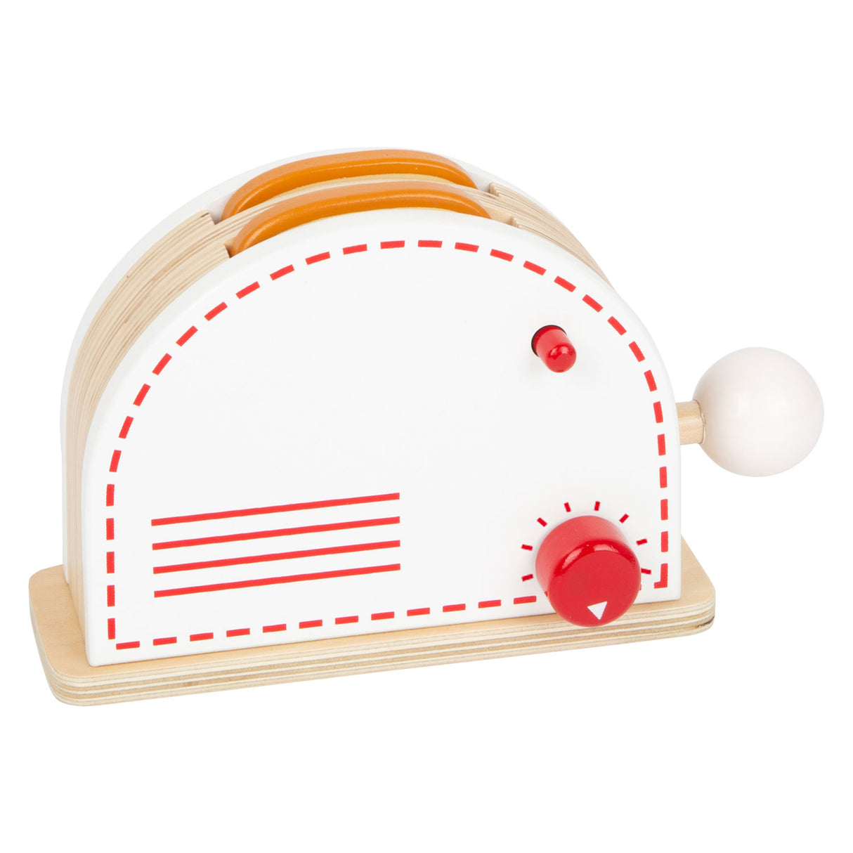 Set di apparati da cucina in legno di piccoli piedi, set di 3