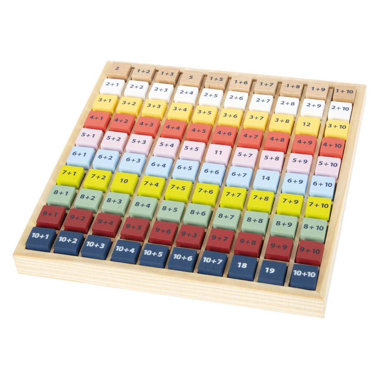 Small foot wooden calculation board add color, 100dlg.