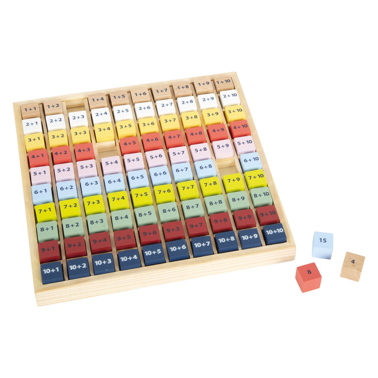 Small foot wooden calculation board add color, 100dlg.