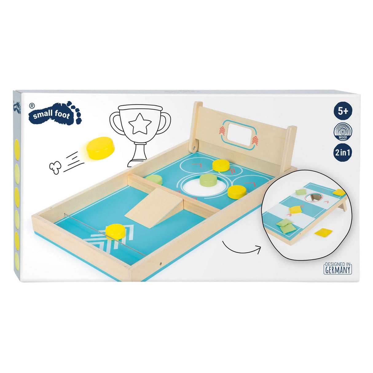 Piccolo piede - Game di lancio in legno 2in1 attivo
