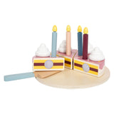 Piccole piede - torta di compleanno in legno attuale, 18dlg.