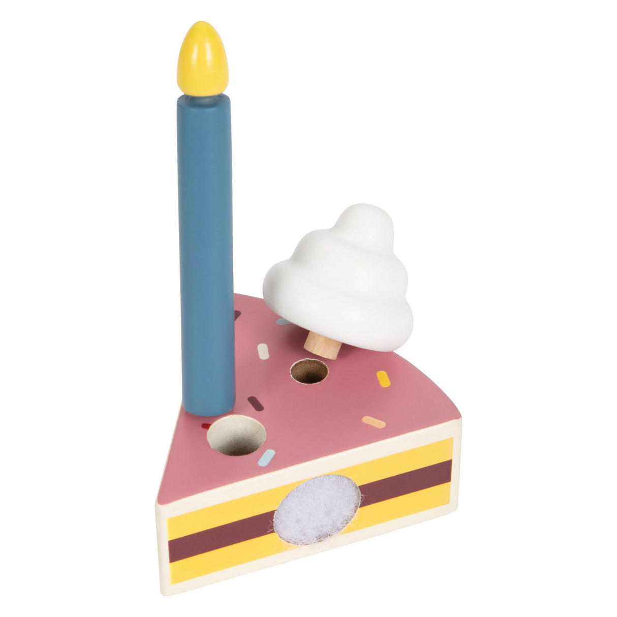Piccole piede - torta di compleanno in legno attuale, 18dlg.