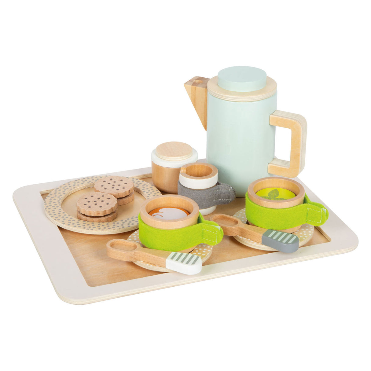 Kleiner Fuß - Holz Speelkeuken Kaffee und Tee -Set
